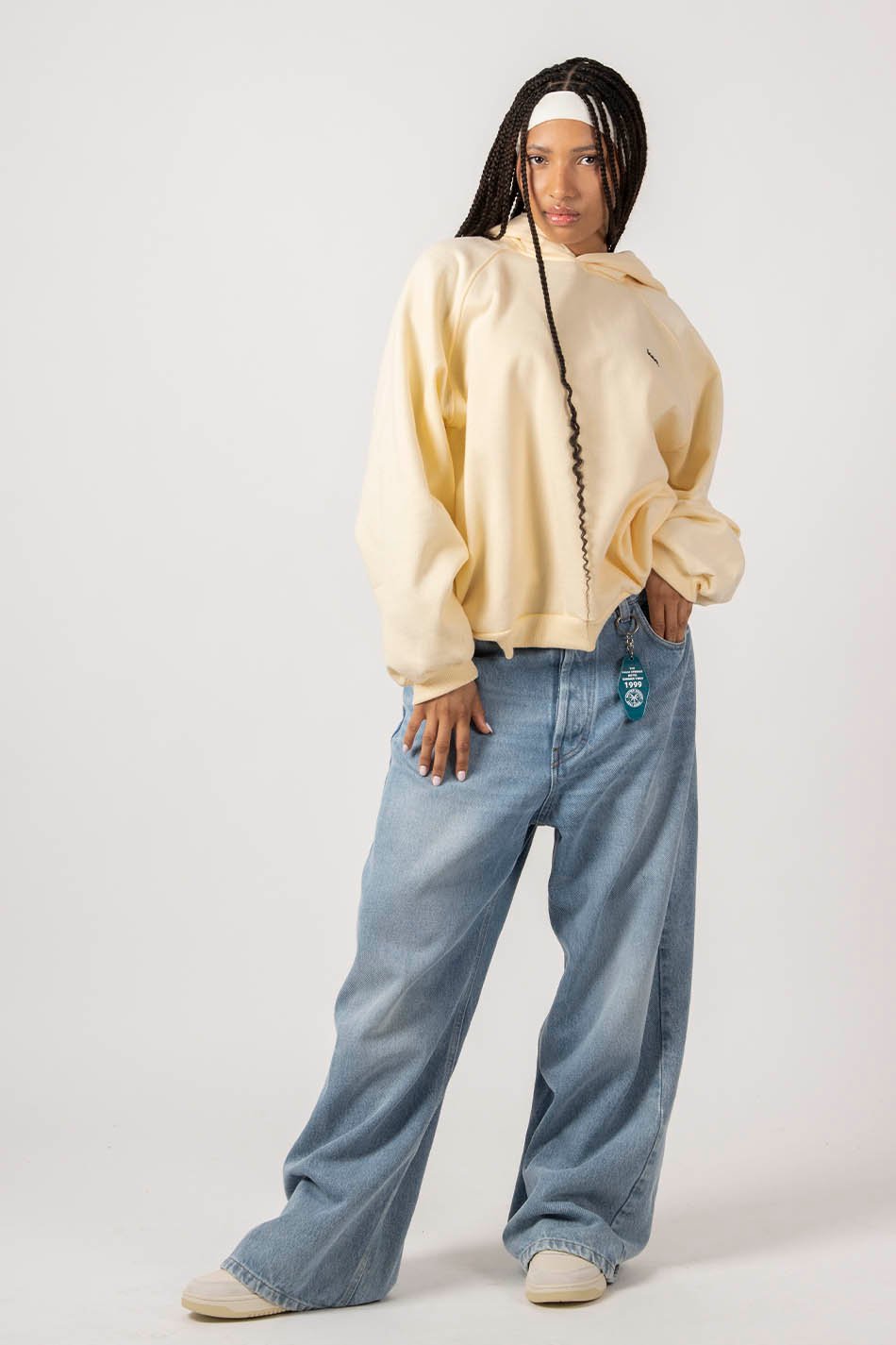 kaotiko Sudadera Emily Cream Rebajas baratas