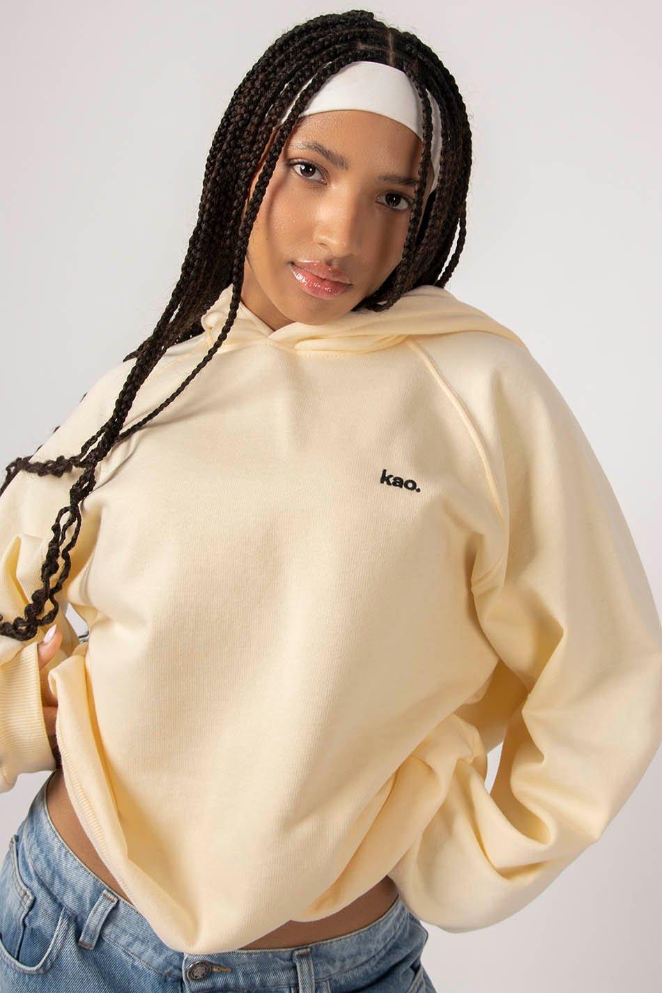 kaotiko Sudadera Emily Cream Rebajas baratas