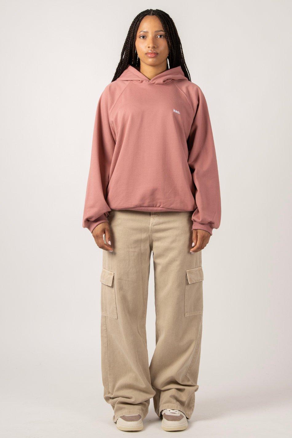 kaotiko Sudadera Emily Soft Burgundy Rebajas de fábrica