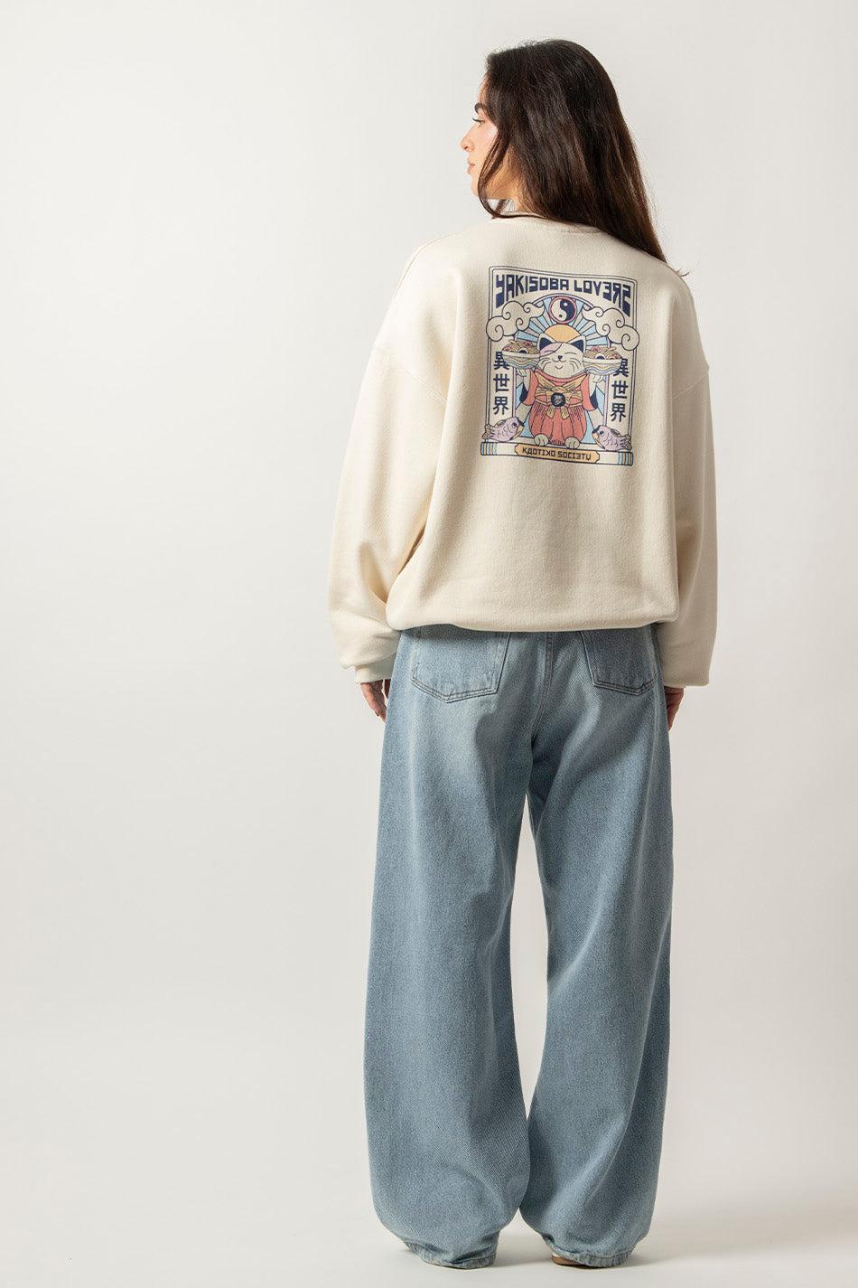 kaotiko Sudadera Yakisoba Lovers Organic Cotton Ivory Los más vendidos