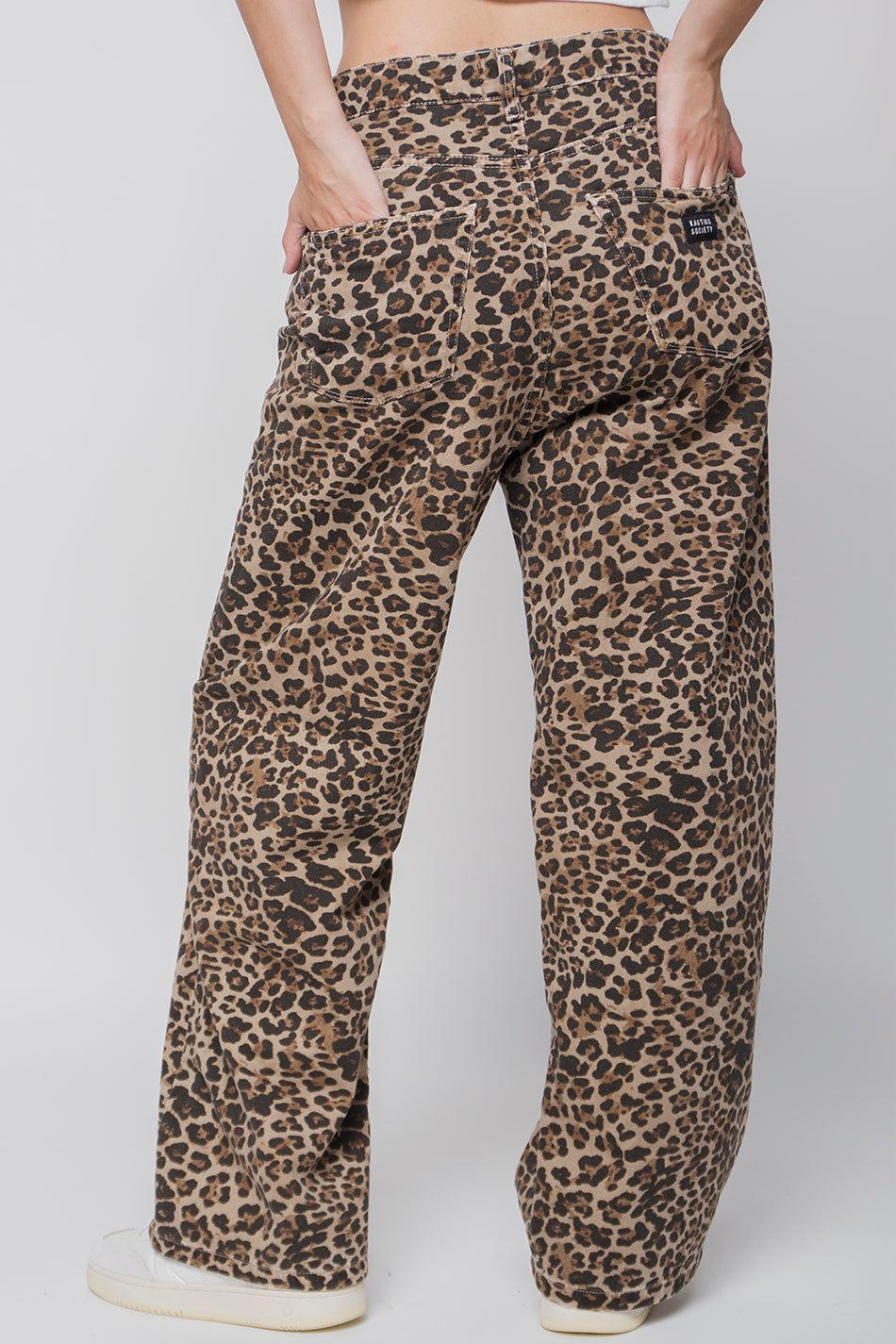 kaotiko Pantalón Loose Leopard Brown Solo hoy