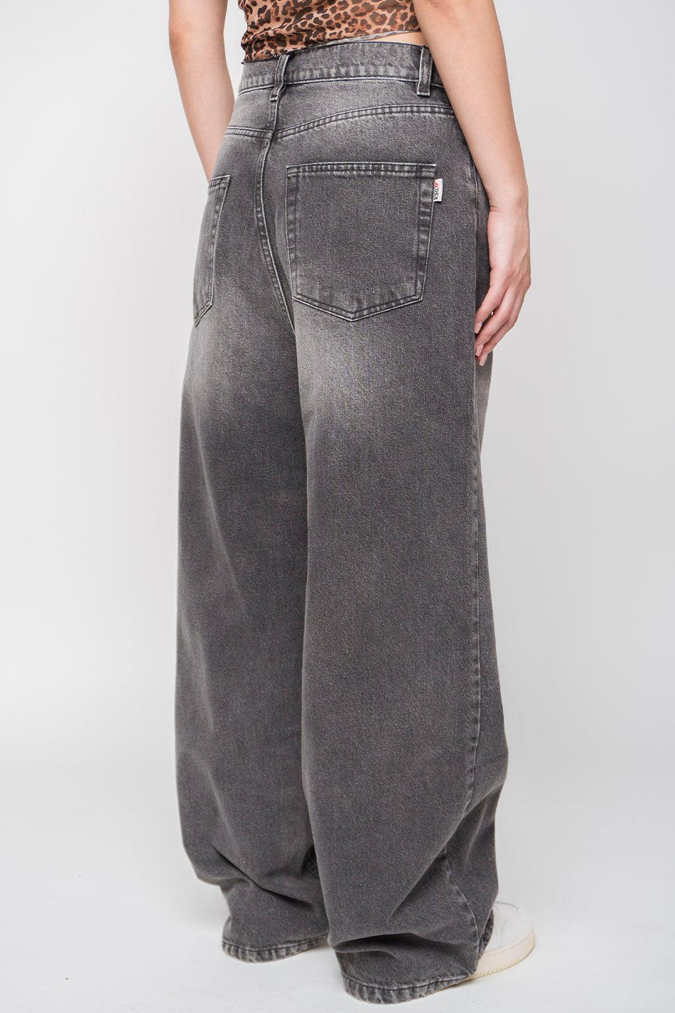 kaotiko Pantalón Loose Baggy Denim Black Promoción trimestral
