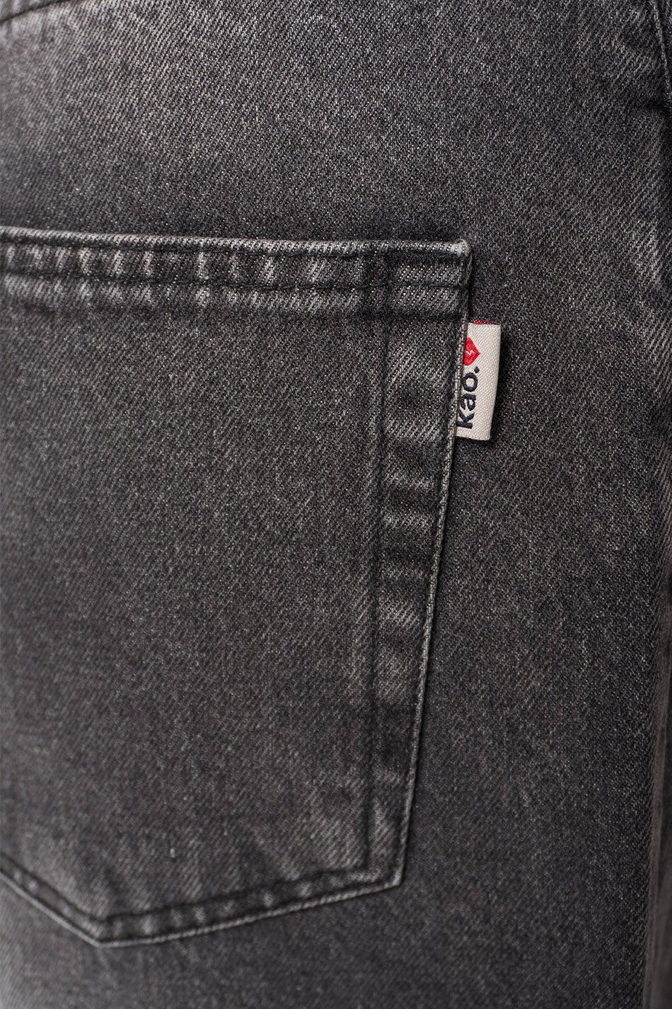 kaotiko Pantalón Loose Baggy Denim Black Promoción trimestral