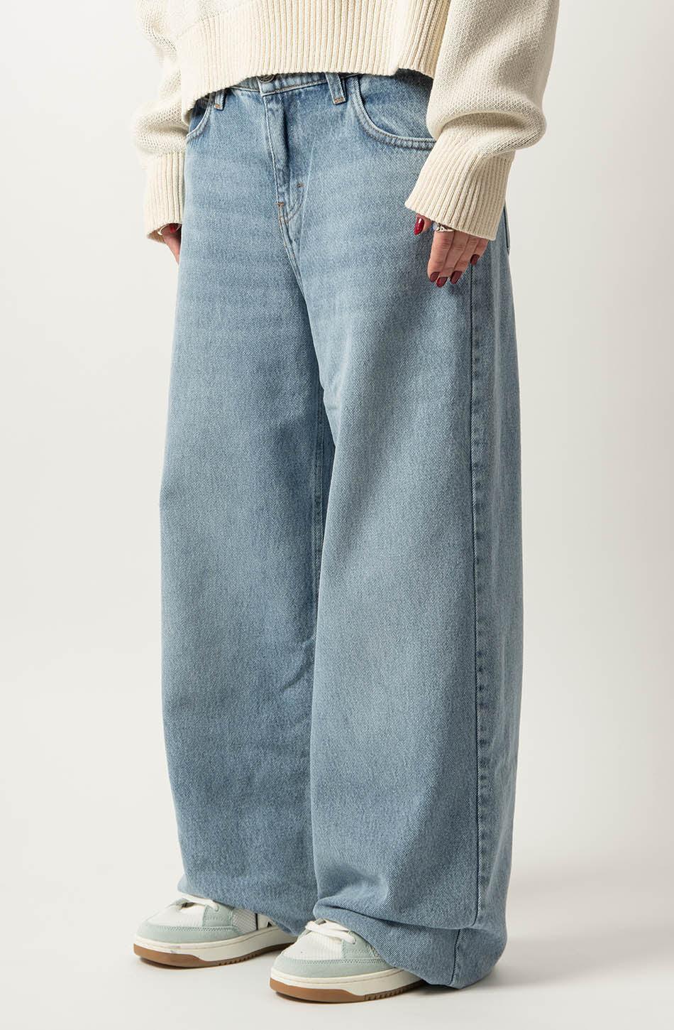 kaotiko Pantalón Baggy Oversize Denim Solo queda un día