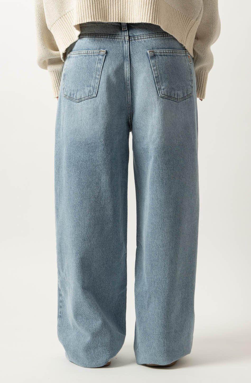 kaotiko Pantalón Baggy Oversize Denim Solo queda un día
