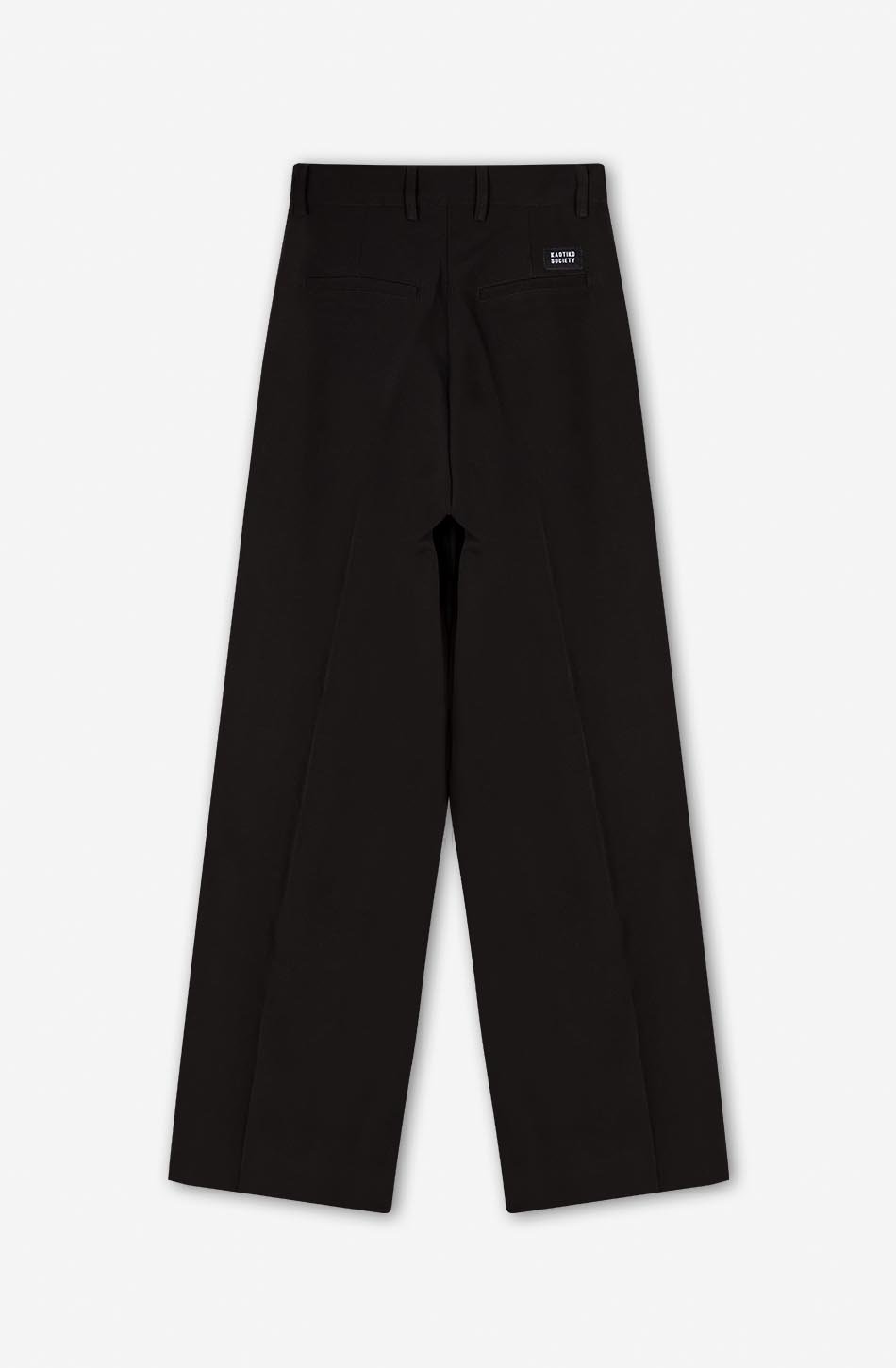 kaotiko Pantalón Wide Leg Pinzas Black Grandes descuentos