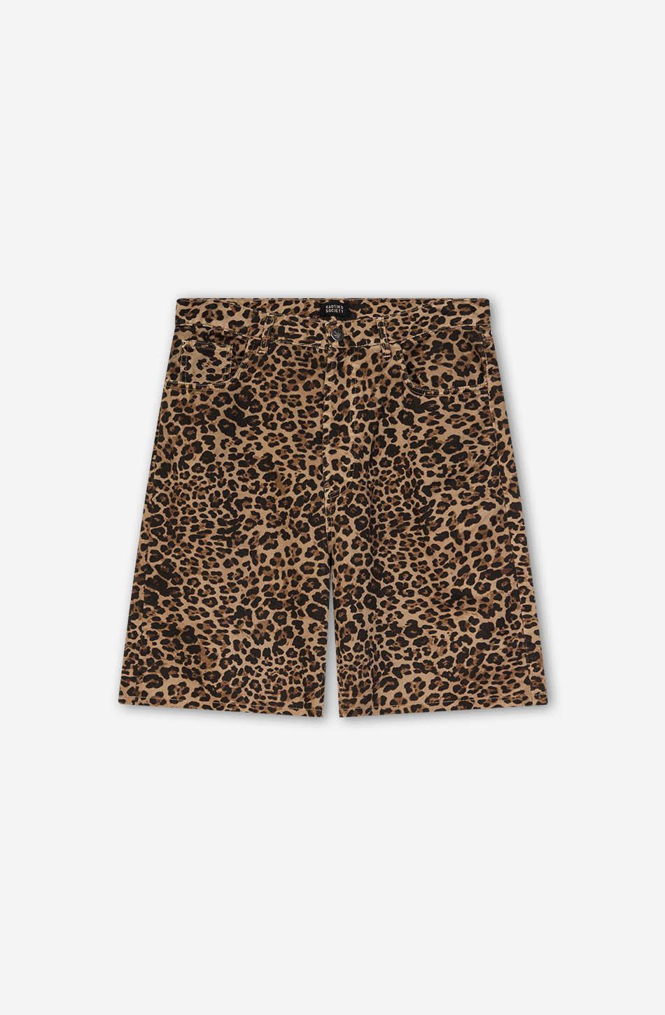 kaotiko Bermuda Loose Leopard Brown Descuentos del mes