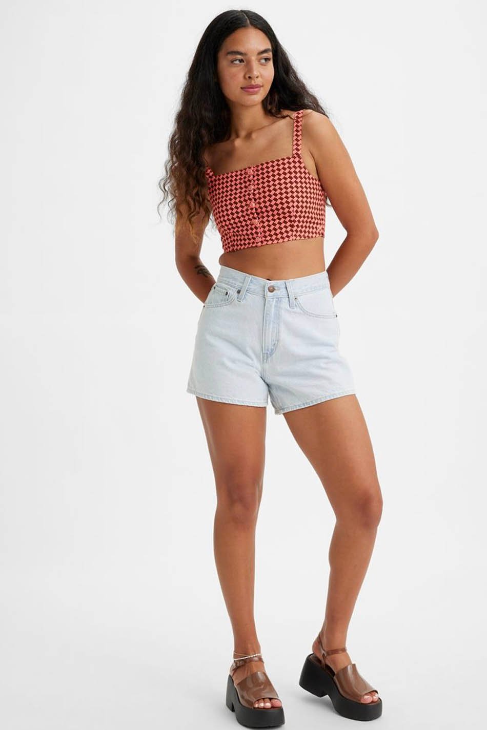 kaotiko Short Levi's 80'S mom notice Ofertas especiales