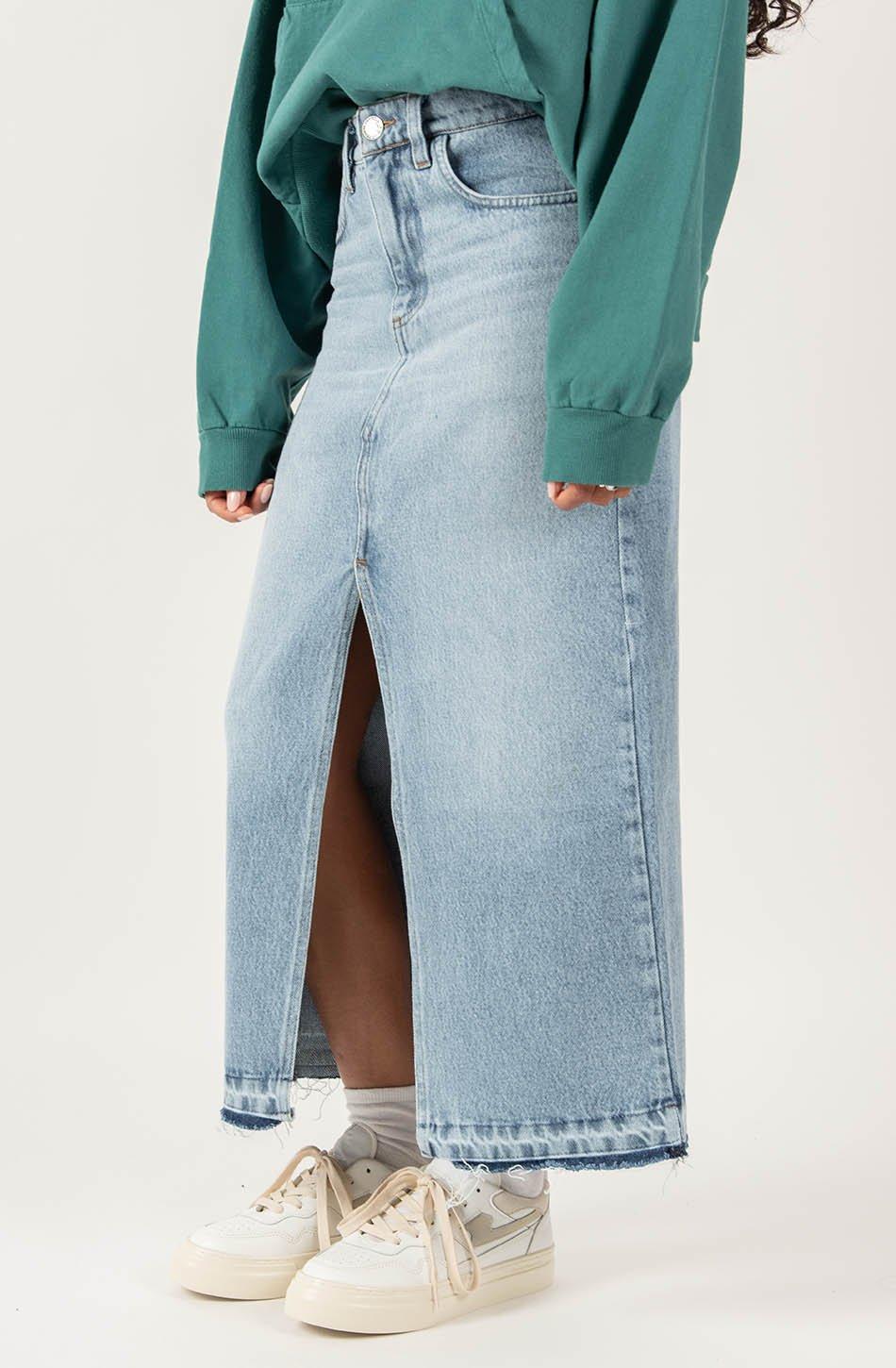 kaotiko Falda Long Denim En línea
