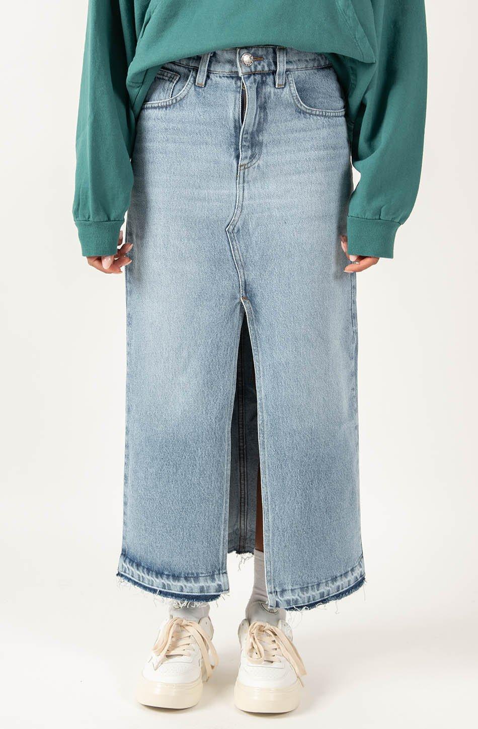 kaotiko Falda Long Denim En línea