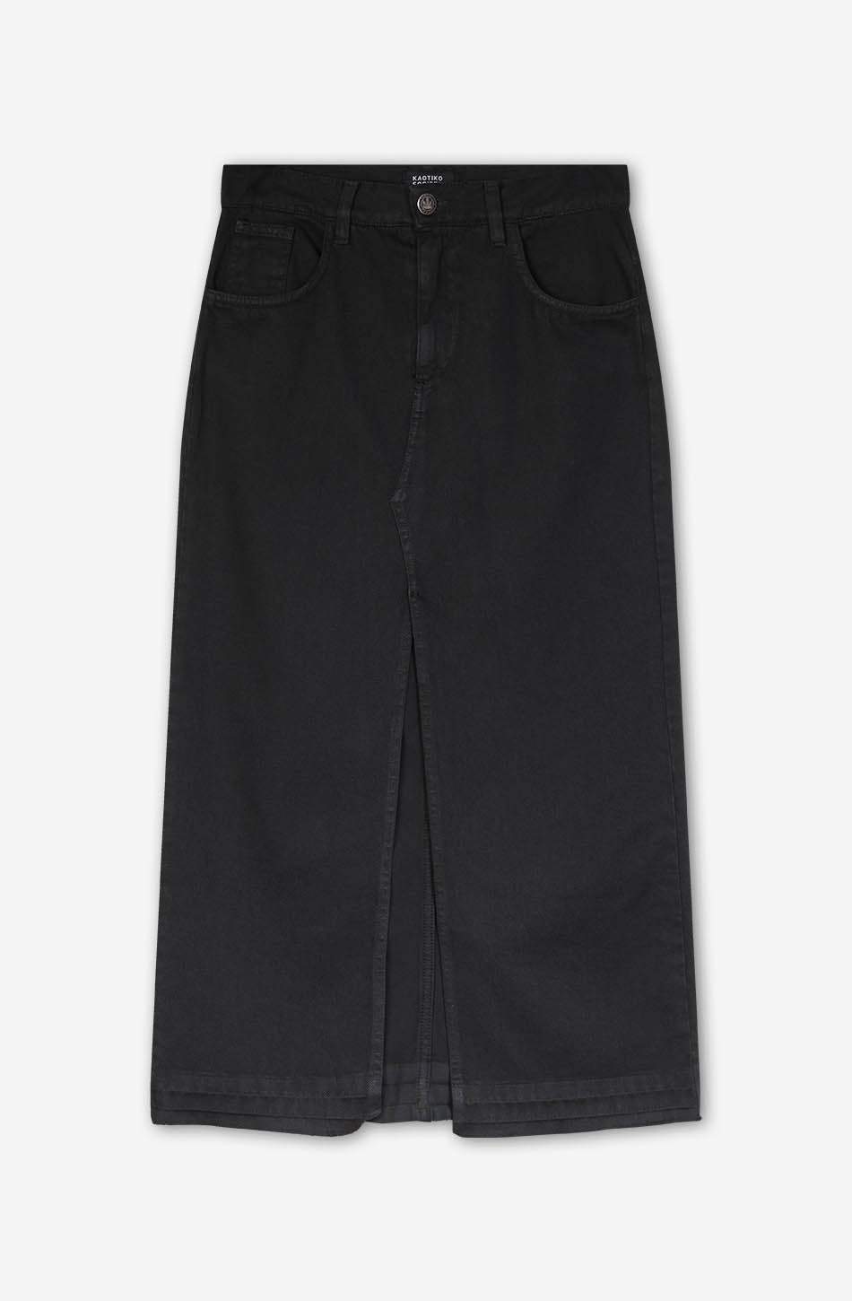 kaotiko Falda Long Denim Black Outlet online