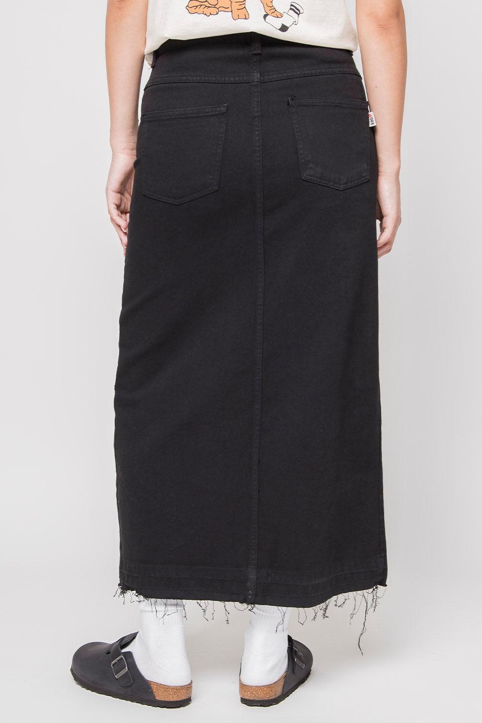 kaotiko Falda Long Denim Black Outlet online