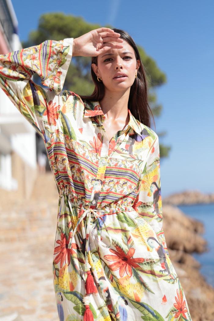 luna llena Vestido camisero Camila Colección Mayagüez PR40 – Luna Llena Descuentos del mes
