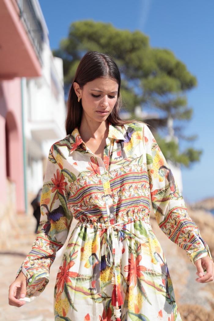 luna llena Vestido camisero Camila Colección Mayagüez PR40 – Luna Llena Descuentos del mes