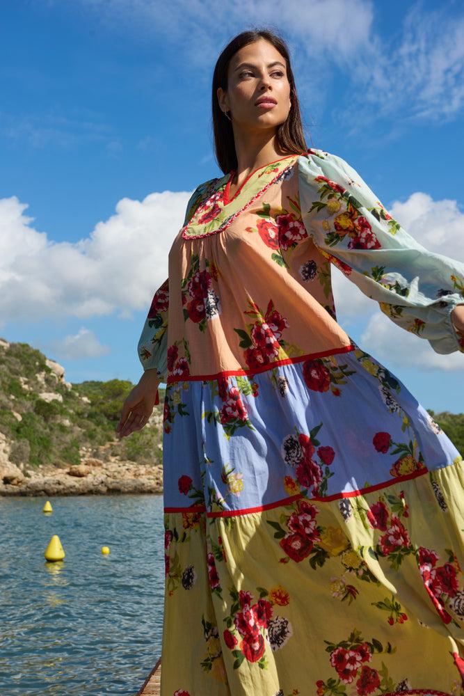 luna llena Vestido largo Lisa Colección Favignana SF97 – Luna Llena Rebajas de fin de temporada
