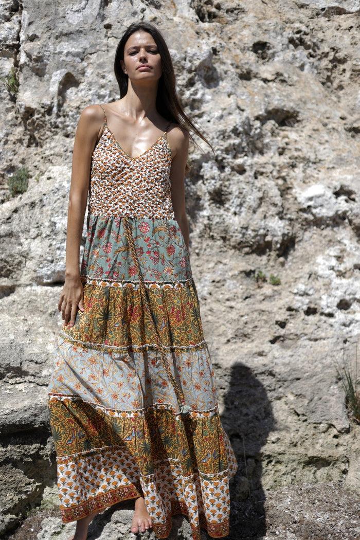 luna llena Vestido largo Salamina Howards DA91 – Luna Llena Venta caliente