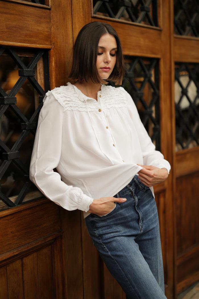 luna llena Blusa Apollonia VI205 – Luna Llena Mejor oferta