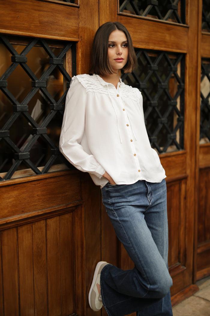 luna llena Blusa Apollonia VI205 – Luna Llena Mejor oferta
