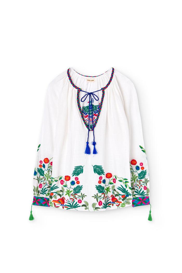 luna llena Blusa Bordada Barbara BR35 – Luna Llena Rebajas top