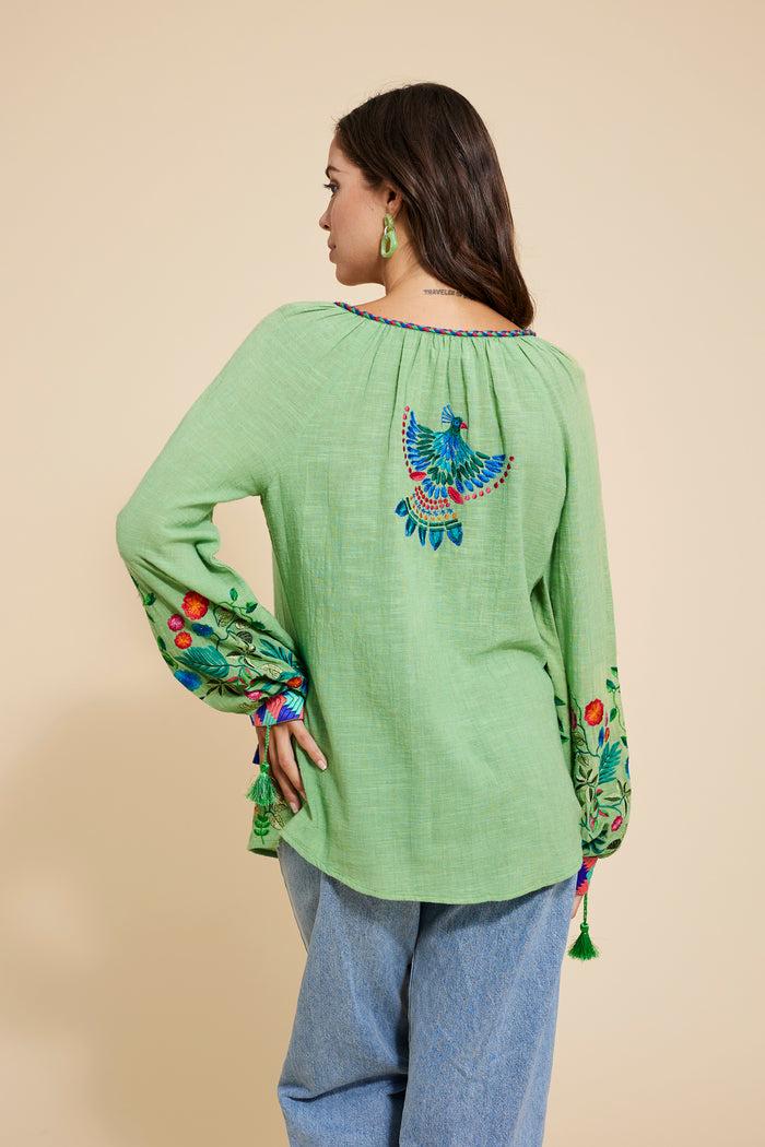 luna llena Blusa Bordada Barbara BR35 – Luna Llena Rebajas top