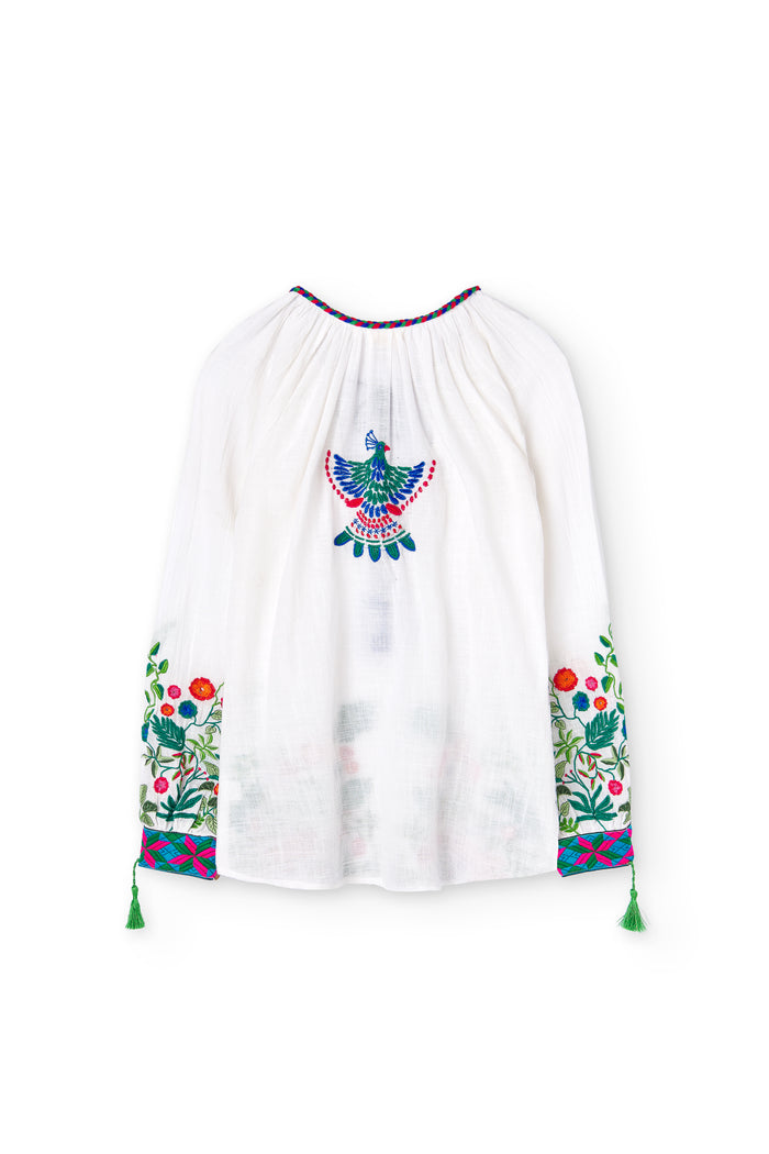luna llena Blusa Bordada Barbara BR35 – Luna Llena Rebajas top