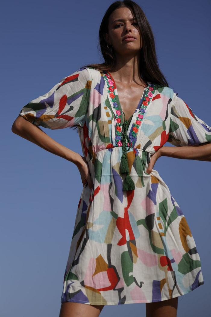 luna llena Vestido corto Isabel Colección Lima NM21 – Luna Llena Descuentos del mes