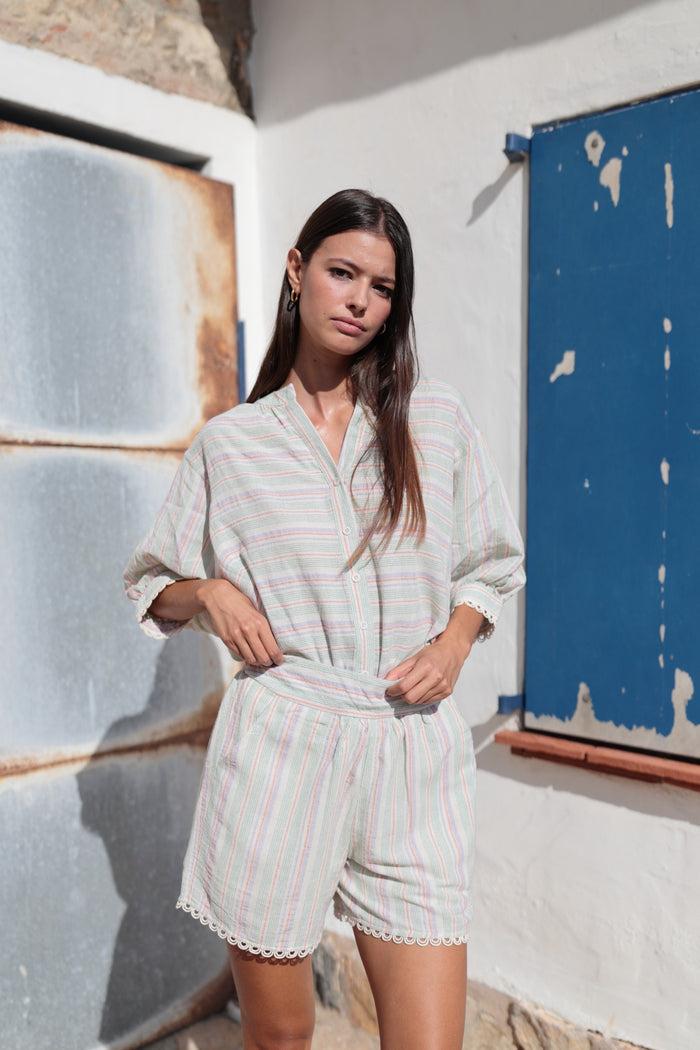 luna llena Short Lupita Colección Ferrante SS68 – Luna Llena Venta caliente