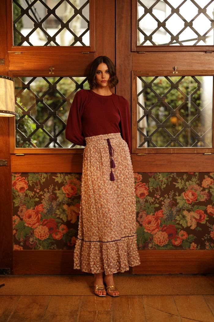 luna llena Falda Penelope Colección Bordeaux CM302 – Luna Llena Gran oferta