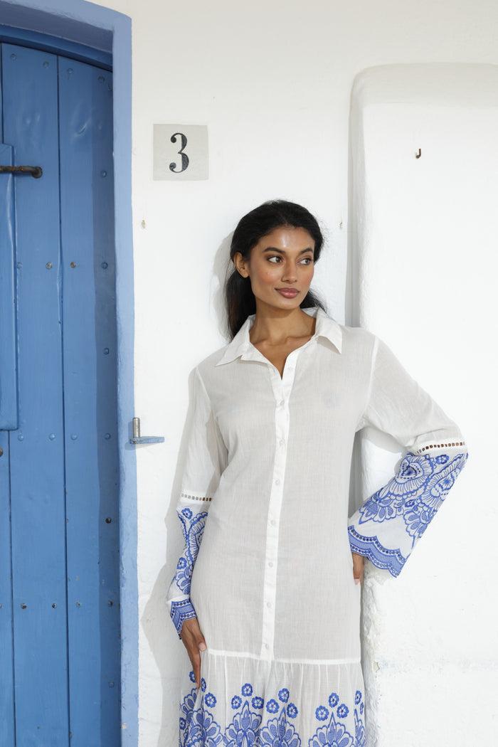 luna llena Vestido camisero DÉMETER AZ19 – Luna Llena Rebajas de fábrica