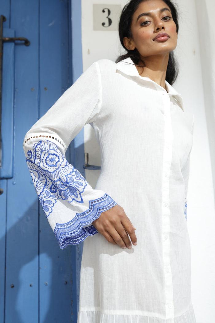 luna llena Vestido camisero DÉMETER AZ19 – Luna Llena Rebajas de fábrica