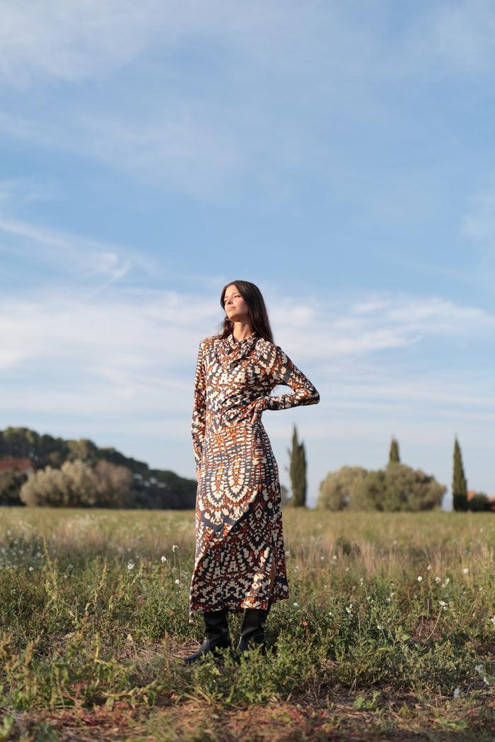 luna llena Vestido Leipzig - Colección Java KY091 – Luna Llena Liquidación