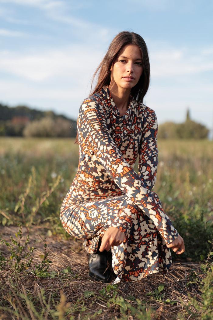 luna llena Vestido Leipzig - Colección Java KY091 – Luna Llena Liquidación