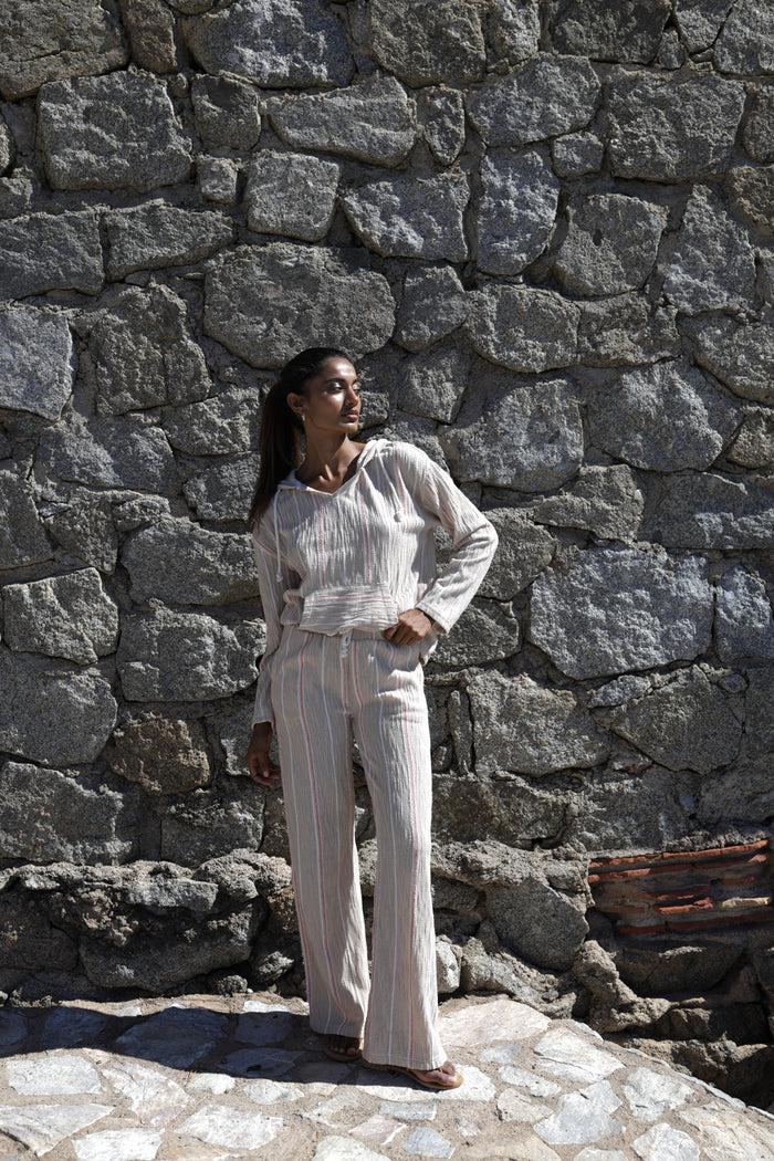 luna llena Pantalón estampado de verano mujer Luna Llena Precio de fábrica