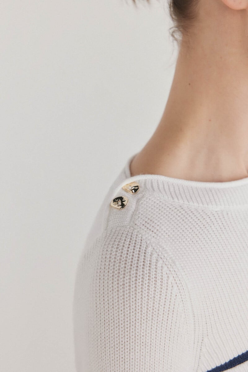 pedro del hierro Jersey de rayas bicolor Superdescuento