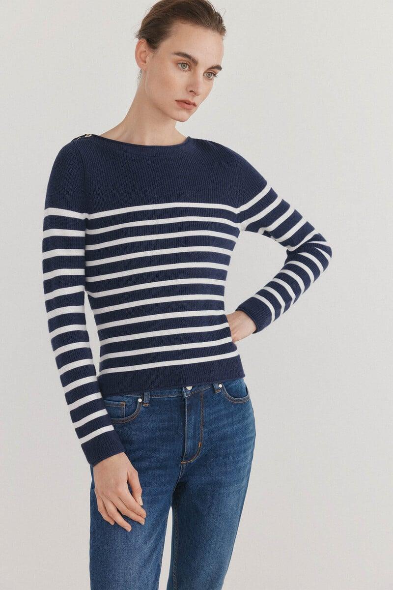 pedro del hierro Jersey de rayas bicolor Grandes descuentos