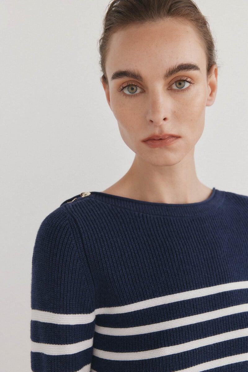 pedro del hierro Jersey de rayas bicolor Grandes descuentos