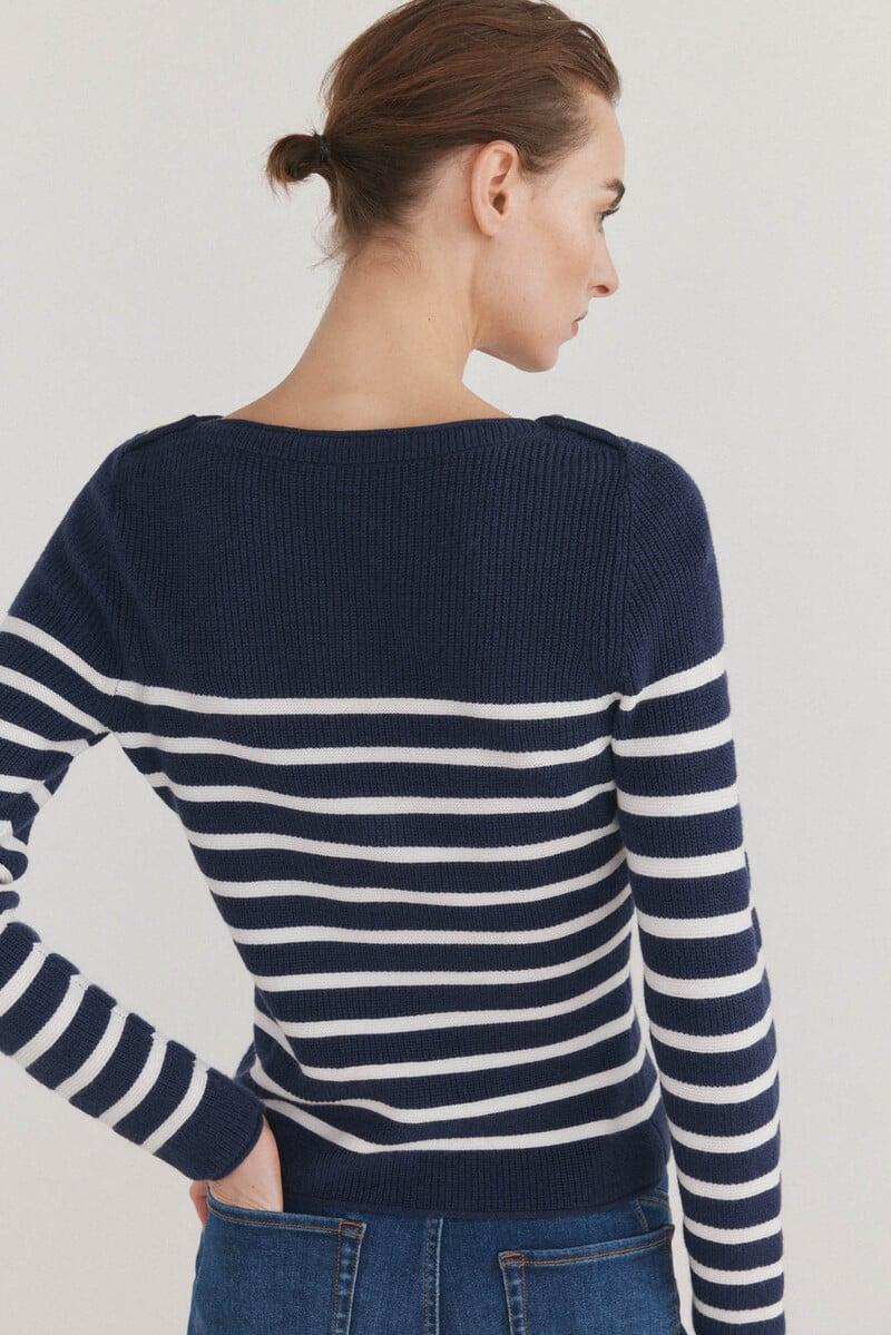 pedro del hierro Jersey de rayas bicolor Grandes descuentos
