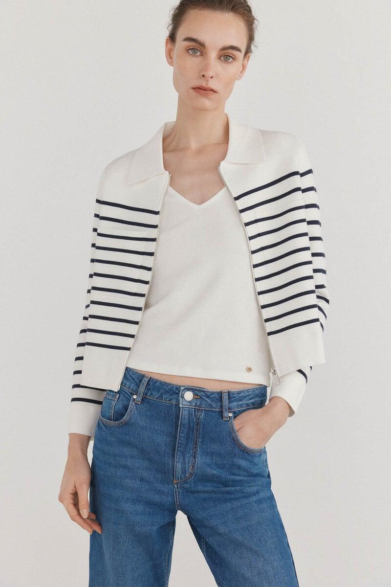 pedro del hierro Chaqueta de punto rayas Ahorra y exporta