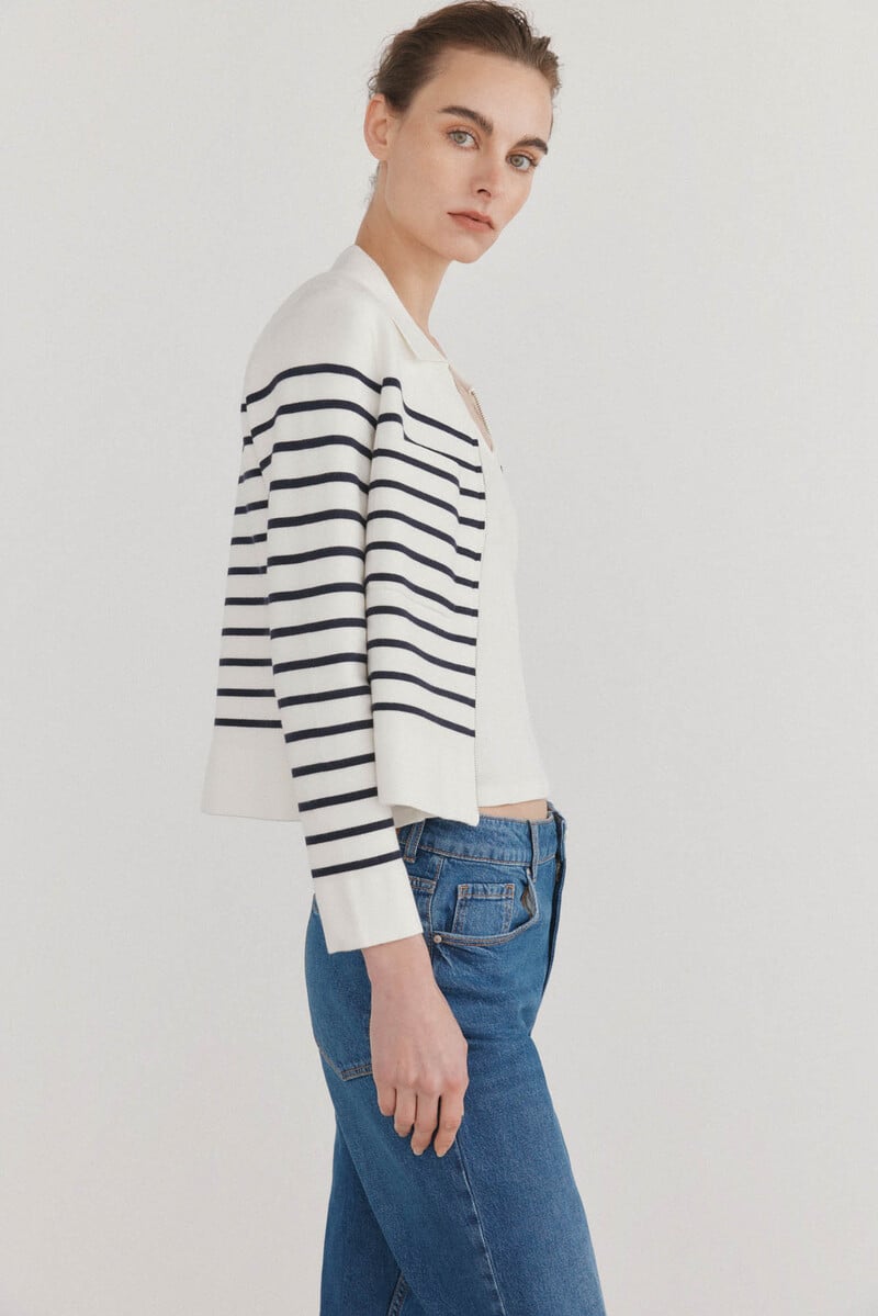 pedro del hierro Chaqueta de punto rayas Ahorra y exporta