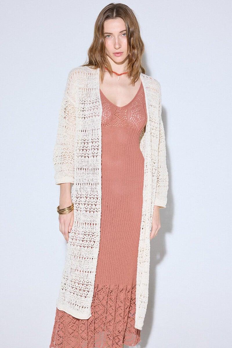 pedro del hierro Chaqueta punto larga Última moda