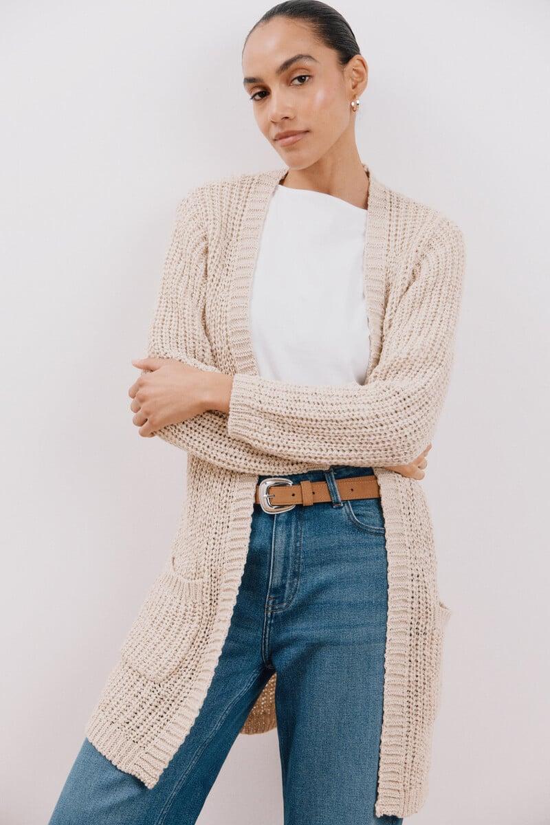 pedro del hierro Cárdigan abierto bolsillos Rebajas de fin de temporada