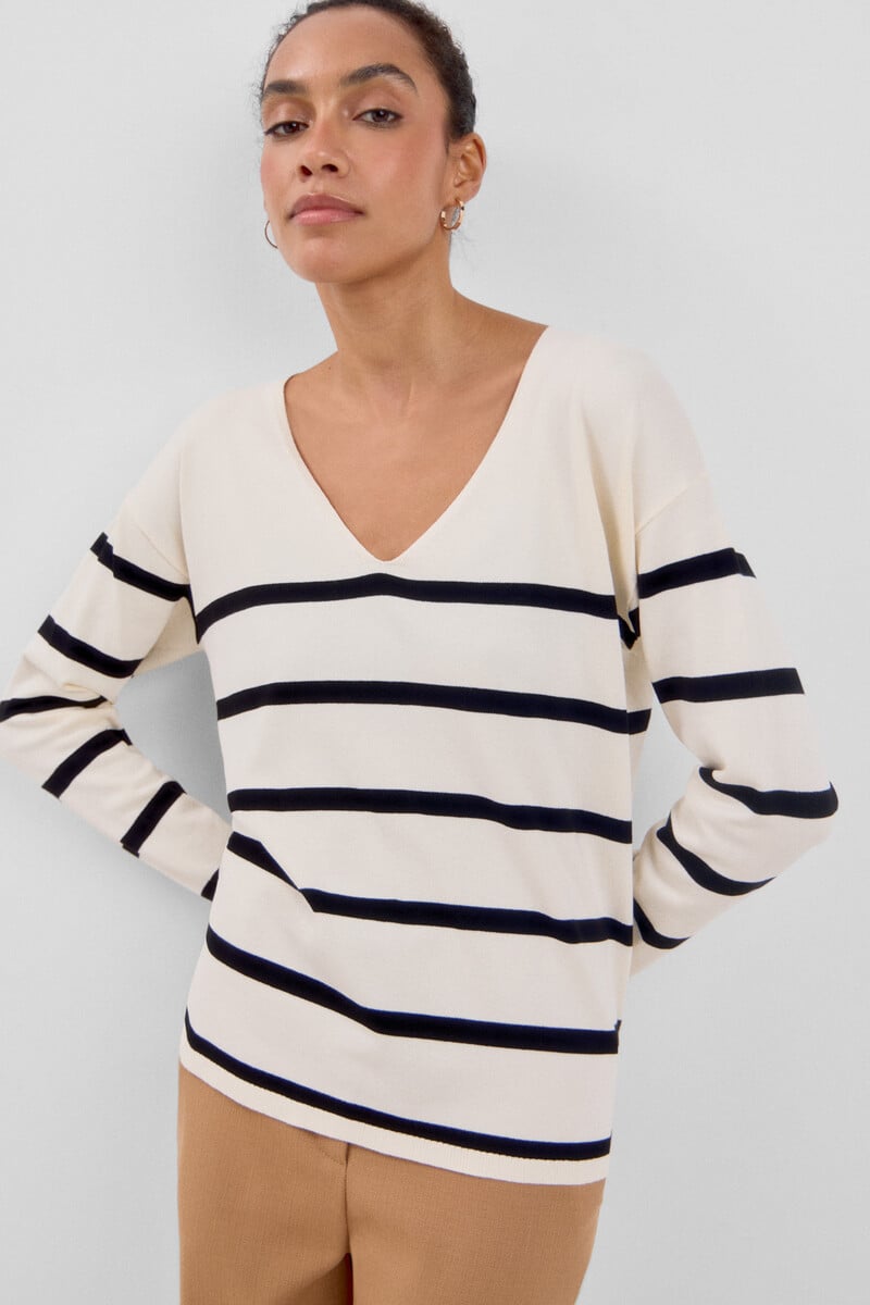 pedro del hierro Jersey escote pico Rebajas baratas