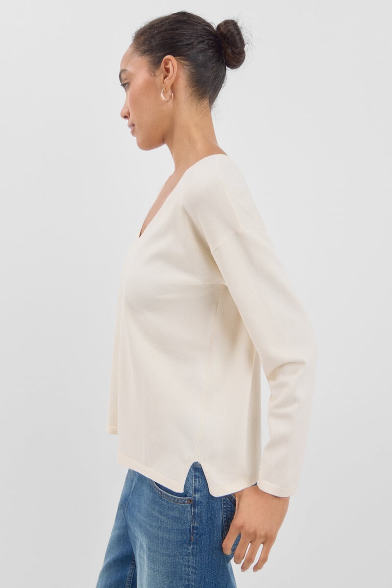 pedro del hierro Jersey escote pico Rebajas de fábrica