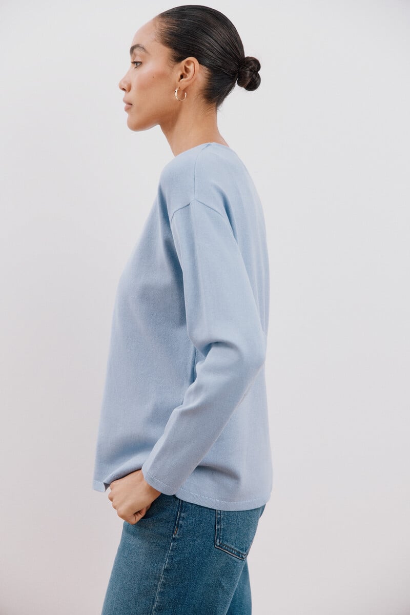 pedro del hierro Jersey escote pico Descuento