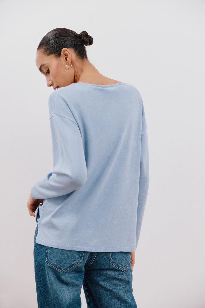 pedro del hierro Jersey escote pico Descuento