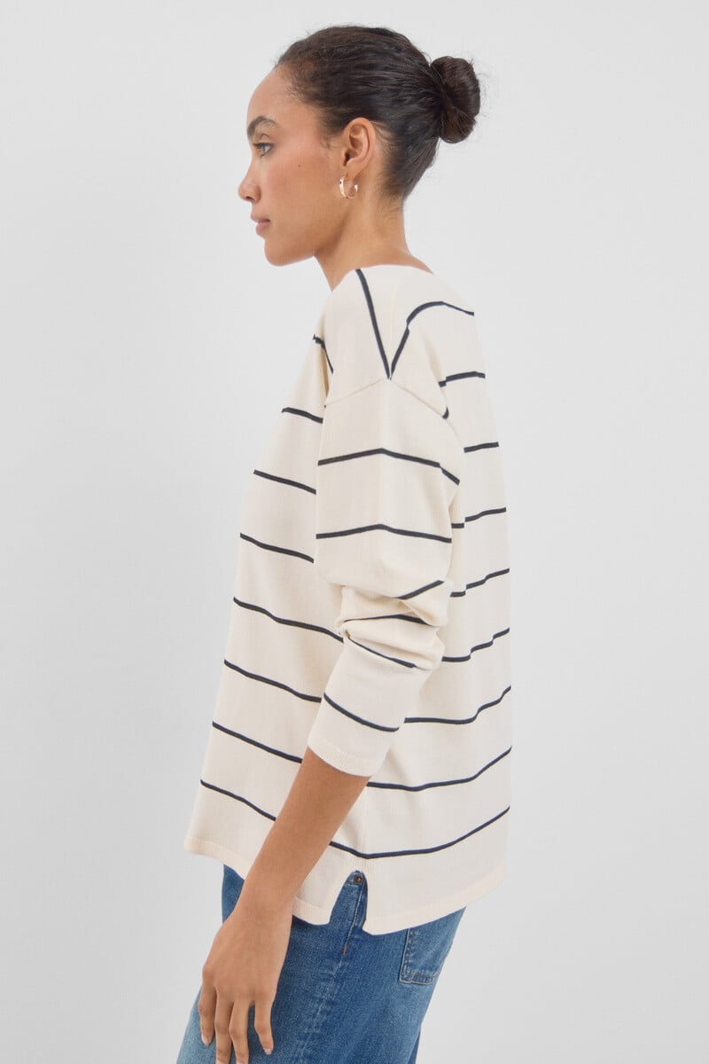 pedro del hierro Jersey pico rayas Rebajas online