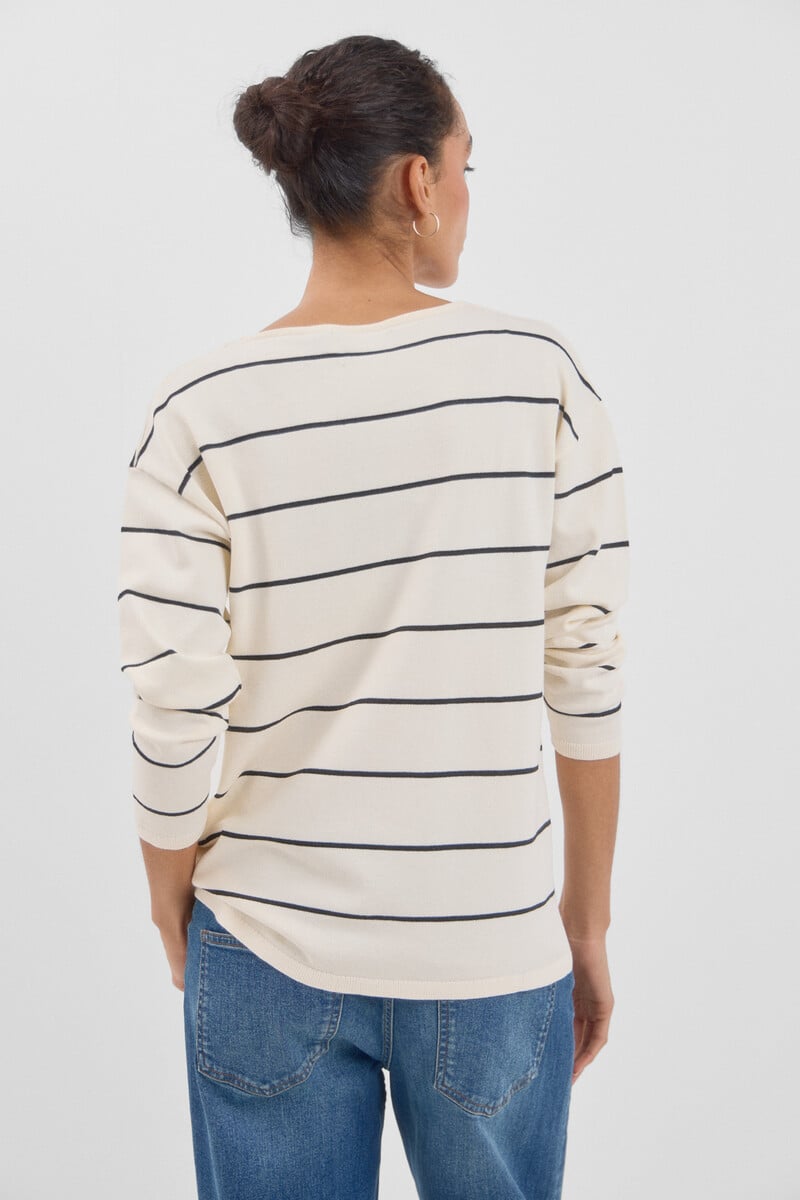 pedro del hierro Jersey pico rayas Rebajas online