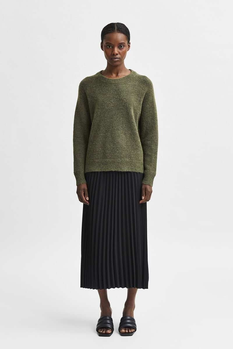 pedro del hierro Jersey de cuello redondo confeccionado con lana y alpaca. Regular Fit Últimos 3 días