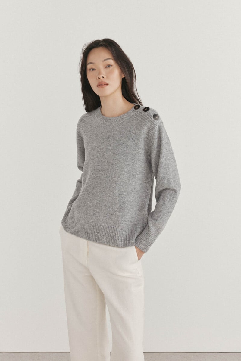 pedro del hierro Jersey abotonadura hombro Promoción por tiempo limitado