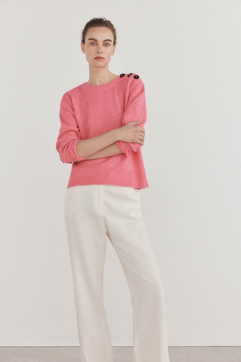 pedro del hierro Jersey abotonadura hombro Ahorra y exporta